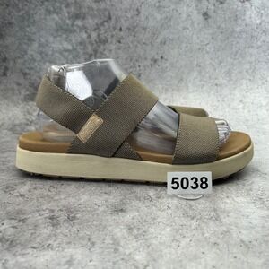 KEEN Elle Backstrap Sandal Women 9 Brindle Birch Stretch Gore Platform 1027160